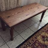 Heavy solid pine or cypress table