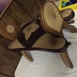 Leather & wooden camel saddle