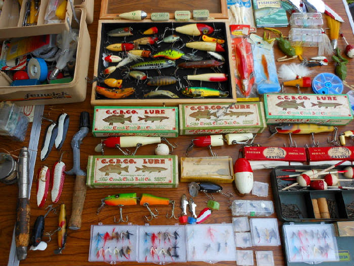 Just a sample of the extensive collection of Fishing Lures