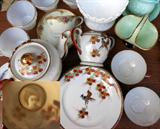 Lithopane Geisha Girl Tea Cups