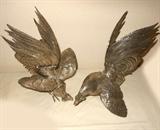 Beautifully Detailed Silver Roosters