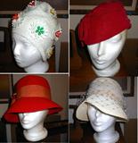 Vintage Swim Hat with Original paperwork along with other lovely Vintage Hats