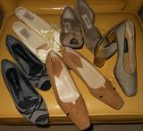 A small sample of the lovely shoes available, most are sized 6-6 1/2, many never worn.