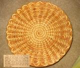 Beautifully woven basket from the Papago Reservation in Arizona with original tag