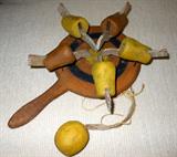 Hand Made Bird and Paddle Toy by Lars Hedvall of Sweden who is pictured in the 1904 Quarry Photograph