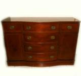 Vintage Bow Front Sideboard