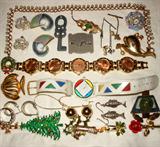 Small sample of Costume Jewelry available-There is much more not pictured