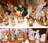 Small sample of the Vintage Hummels and other Vintage Figurines