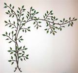 Lovely Mid Century Modern Metal Leaf Wall Art