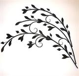 Lovely Mid Century Modern Metal Leaf Wall Art