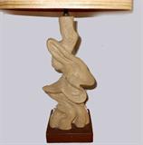 Free Form Mid Century Modern Lamp-Showing one of a Pair