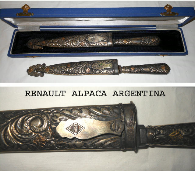 Renault Alpaca Argentina Pair of Knives in Excellent Condition