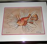 Ann Marie Signed Print titled: "Lion Fish" numbered 41/950