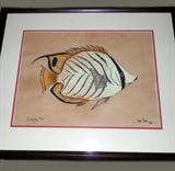 Ann Marie Signed Print titled: "Butterfly Fish" numbered 40/950