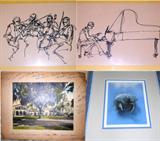 Prints and signed college photo