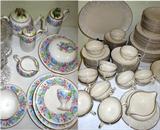 Fabulous Henry Birks and Sons Crown Staffordshire England Dish Set in Great Condition and Triomphe USA Dish set