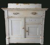 Antique Painted Oak Wash Stand
