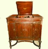 Victrola-Has paint splatters on cabinet