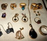 Close up of some of the fabulous 14K and 18K Gold pieces