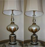 Pair of Very Nice Hollywood Regency Tall Table Lamps