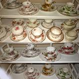Nice Selection of English Bone China Tea Cups and Saucers