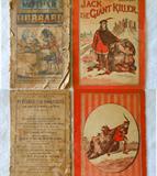 Antique Children's Books from the late 1800s; Jack the Giant Killer and Mother Hubbard