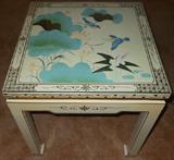 Showing One of a Pair of Gorgeous Asian Inspired End Tables