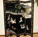 Large and Beautiful Shoji Screen showing one side. The following picture shows the reverse
