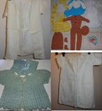 Very Nice Vintage Baby Clothes and Hand Crocheted Doll Clothes