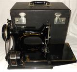 Featherweight Antique Portable Sewing Machine in Good Condition