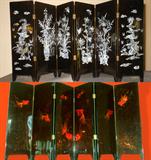 Miniature Shoji Screen showing both sides