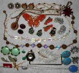 A very small sample of the huge amount of Costume Jewelry available