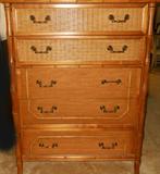 Broyhill Faux Bamboo Chest of Drawers-part of complete Bedroom Set
