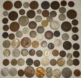 Old coins dating from the early 1800s