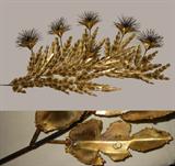 Large Signed Langshaw Metal Art Sculpture dated 1987