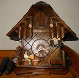 German Cuckoo Clock in Great Condition with Weights and Pendulum