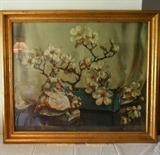 Large Colorful Beautifully Framed Print measuring 33 1/2 inches high