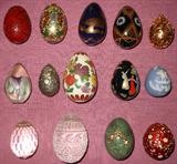 Most Eggs are Franklin Mint 88 Collectibles. Paperweight Egg is marked GES.