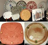 Collectible Plates and Plaques; Kilnforms Ohio Friley-Fistick Plaque, Francoma Cherokee Alphabet Plaque and other very nice pieces