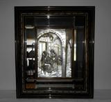 Fantastic Mirrored Glass and Metal Italian Art-The largest of the Collection in Excellent Condition