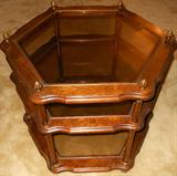 Beautiful Table with Metal Pineapple Finials