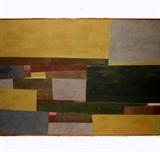 Large Abstract Oil Painting Unsigned Measures 33 1/2" x 47"