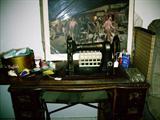 WHITE TREADLE SEWING MACHINE