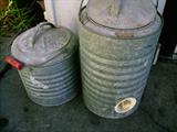 METAL WATER CANS = BRINGS BACK MEMORIES