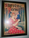 framed french poster