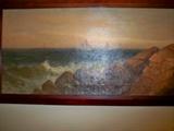 antique seascape oil