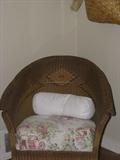 Wicker bedroom chair