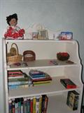 Childrens books, dolls and toys.