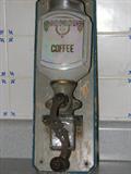 Czech coffee grinder and we have a canister set to match.