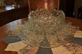 HUGE PUNCH BOWL SET